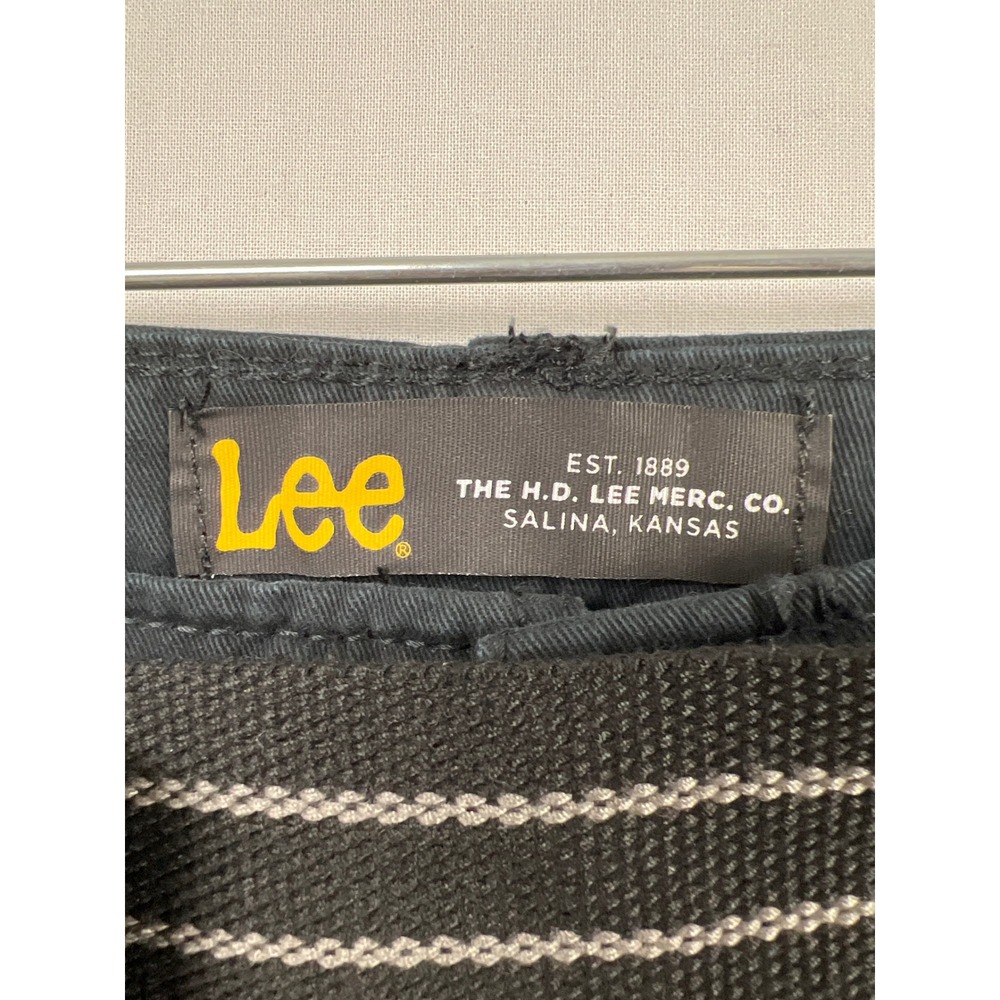 Lee Cargo Shorts Mens 42 Black Belted Utility Classic New - Picture 2 of 9